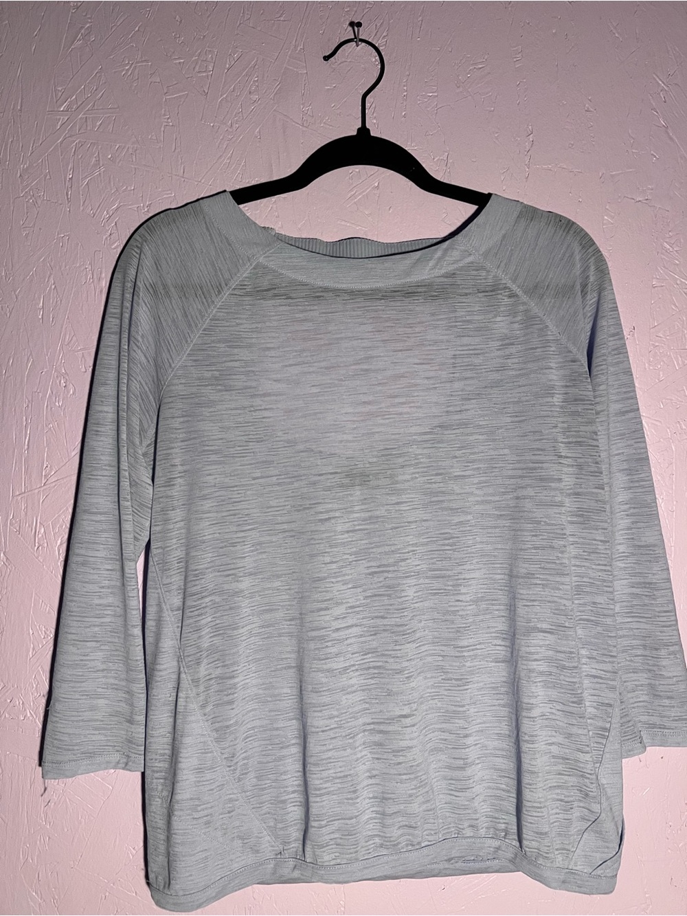 Athleta Light Gray Women's Long Sleeve Pullover Top